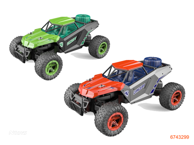 1:16 R/C CAR W/4.8V BATTERIES IN CAR/CHARGER,W/O 2AA BATTERIES IN CONTROLLER 2COLORS