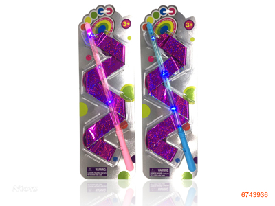 DANCING STICK W/LIGHT/3*AG13 BATTERIES 2COLORS