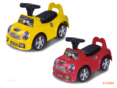 B/O RIDE-ON CAR W/O 2AA BATTERIES IN CAR 2COLOURS