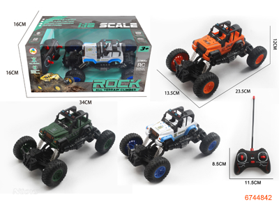 4CHANNELS R/C CAR W/LIGHT W/O 3*AA BATTERIES INCAR W/O 2*AA BATTERIES IN CONTROLLER 3COLORS