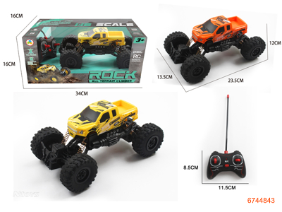 4CHANNELS R/C CAR W/LIGHT W/O 3*AA BATTERIES INCAR W/O 2*AA BATTERIES IN CONTROLLER 2COLORS