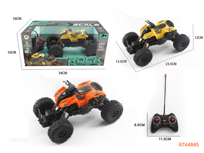 4CHANNELS R/C CAR W/LIGHT W/O 3*AA BATTERIES INCAR W/O 2*AA BATTERIES IN CONTROLLER 2COLORS