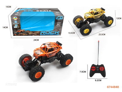 4CHANNELS R/C CAR W/LIGHT W/O 3*AA BATTERIES INCAR W/O 2*AA BATTERIES IN CONTROLLER 2COLORS