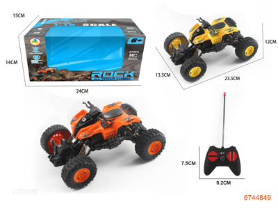 4CHANNELS R/C CAR W/LIGHT W/O 3*AA BATTERIES INCAR W/O 2*AA BATTERIES IN CONTROLLER 2COLORS