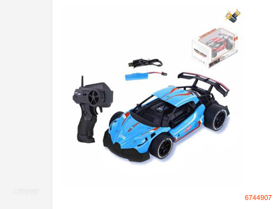 1:16 2CHANNELS R/C CAR,W/LIGHT W/3.7V BATTERY PACK IN CAR/USB CABLE,W/O 2AA BATTERIES IN CONTROLLER 2COLORS