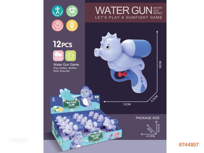 13CM WATER GUN 12PCS/DISPLAY BOX