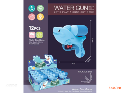 13CM WATER GUN 12PCS/DISPLAY BOX