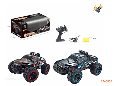 1:14 CHANNELS R/C CAR W/6V BATTERY PACK IN CAR,W/O 2AA BATTERIES IN CONTROLLER 2COLORS