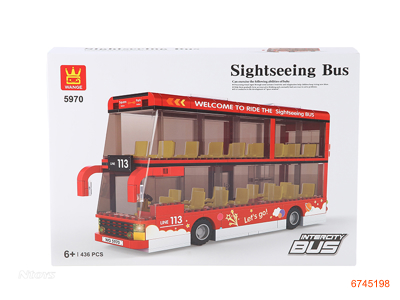 SIGHTSEEING BUS BLOCK 436PCS