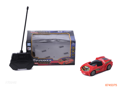 4CHANNELS R/C CAR W/O 3*AAA BATTERIES IN CAR,2*AAA BATTERIES IN CONTROLLER 4ASTD 4COLOURS