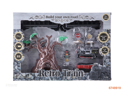 B/O TRAIN TRACK SET W/O 1*AA BATTERIES