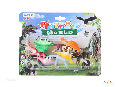 SOLID BODY VINYL DINOSAUR SET