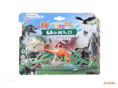 SOLID BODY VINYL DINOSAUR SET