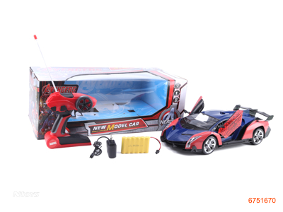 1:10 5CHANNEL R/C CAR W/LIGHT/OPEN DOOR/7.2V BATTERIES/CHARGER,W/O 2AA BATTERIES IN CONTROLLER