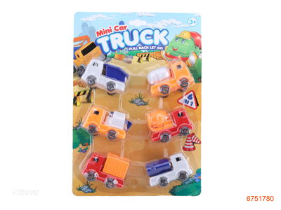 P/B CONSTRUCTION ENGINE TRUCK 6PCS