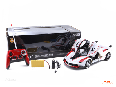 1:10 R/C CAR W/OPEN DOOR/LIGHT/7.2V BATTERIES/CHARGER,W/O 2AA BATTERIES IN CONTROLLER 2COLOUR