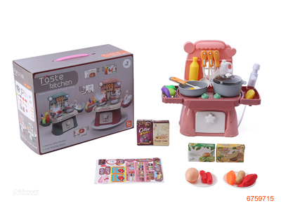 COOKING SET,W/LIGHT/SOUND,W/O 3*AA BATTERIES 2 COLOURS