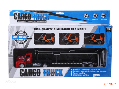 P/B LONG HEAD TRAILER,W/3 SHOP TRUCK,2COLOURS