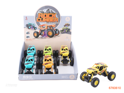 P/B CAR W/LIGHT/MUSIC/3*AG3 BATTERIES 6PCS/DISPLAY BOX 4COLOURS