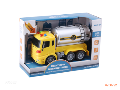 F/P CONSTRUCTION ENGINE TRUCK W/LIGHT/MUSIC/IC/3*AG13 BATTERIES