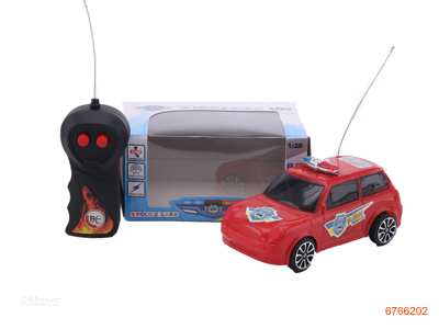 1:28 2CHANNELS R/C POLICE CAR,W/O 2*AA BATTERIES IN CAR,W/O 2*AA BATTERIES IN CONTROLLER,3COLOUR