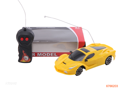 1:24 2CHANNELS R/C CAR,W/O 3*AA BATTERIES IN CAR,W/O 2*AA BATTERIES IN CONTROLLER,2COLOUR