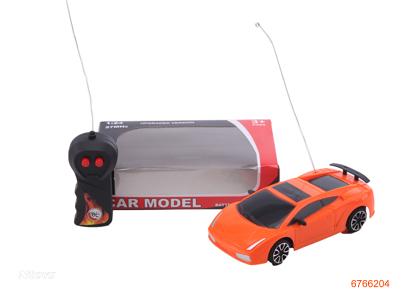 1:24 2CHANNELS R/C CAR,W/O 3*AA BATTERIES IN CAR,W/O 2*AA BATTERIES IN CONTROLLER,2COLOUR