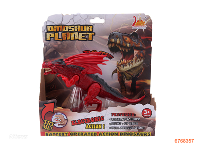 DINOSAUR,W/LIGHT/SOUND/3*AG13 BATTERIES