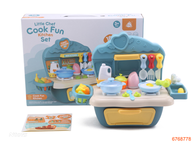 COOKING SET,W/LIGHT/SOUND,W/O 3*AA BATTERIES