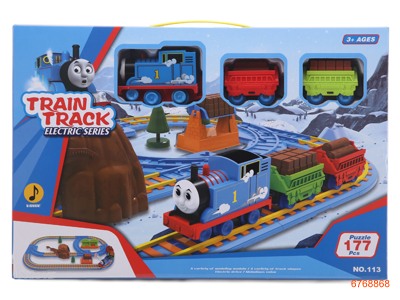 TRAIN TRACK,W/O 2*AA BATTERIES,177PCS