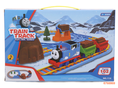 TRAIN TRACK,W/O 2*AA BATTERIES,102PCS