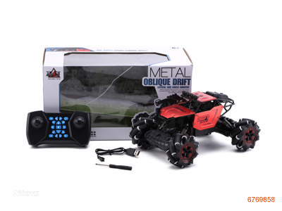 2.4G R/C DIE-CAST CAR,W/LIGHT/MUSIC/3.7V 1300MAH BATTERY IN CAR/USB,W/O 2*AA BATTERIES IN CONTROLLER,3COLOURS