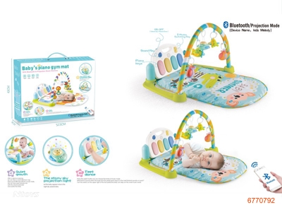 BABY PIANO BABY GYM,W/BLUETOOTH PROJECTION PLANE/MUSIC,W/O 3*AA BATTERIES IN BODY