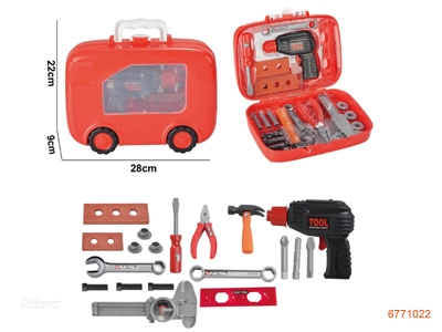 TOOL SET,W/O 2*AA BATTERIES,19PCS