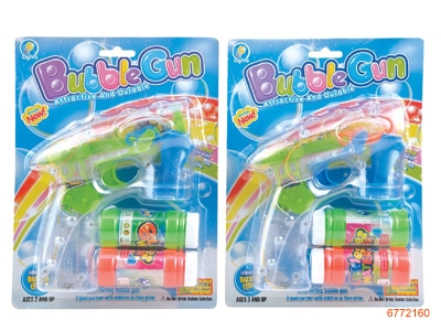 B/O BUBBLE GUN,W/LIGHT/MUSIC,W/O 3*AA BATTERIES