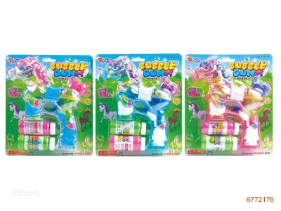 B/O BUBBLE GUN,W/LIGHT/MUSIC,W/O 3*AA BATTERIES