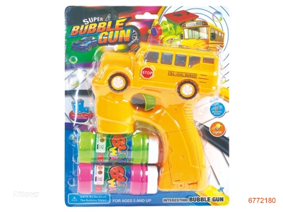 BUBBLE GUN,W/LIGHT/MUSIC,W/O 3*AA BATTERIES