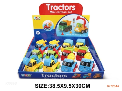 F/P CONSTRUCTION ENGINE,12PCS/DISPLAY BOX