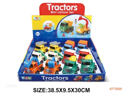 F/P CONSTRUCTION ENGINE,12PCS/DISPLAY BOX