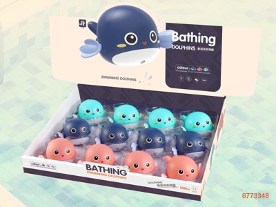 WIND UP BATH TOYS,12PCS/DISPLAY BOX,3COLOURS