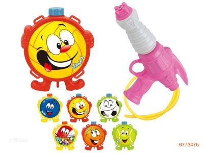 27CM WATER GUN,6ASTD