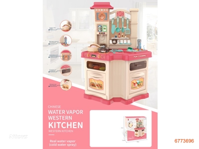 KITCHEN SET,W/MUSIC/SOUND/LIGHT W/O 6*AA BATTERIES