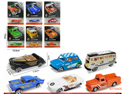 1:64 FREE WHEEL DIE-CAST CAR 1PCS,6ASTD 12COLOURS