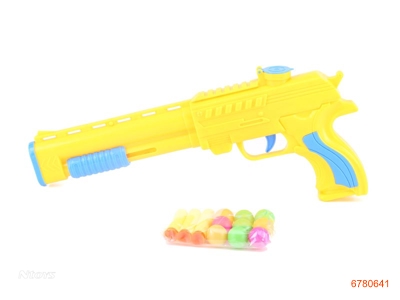 SOFT BULLET GUN W/BALL 2COLOR