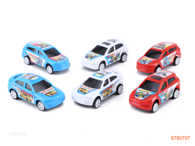 P/B RACING CAR 6PCS