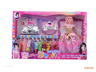 11''SOLID BODY FASHION DOLL SET