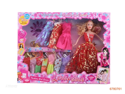 11''SOLID BODY FASHION DOLL SET