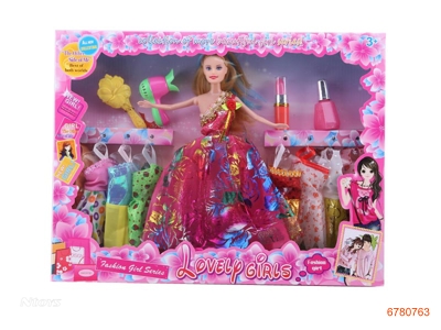 11''SOLID BODY FASHION DOLL SET