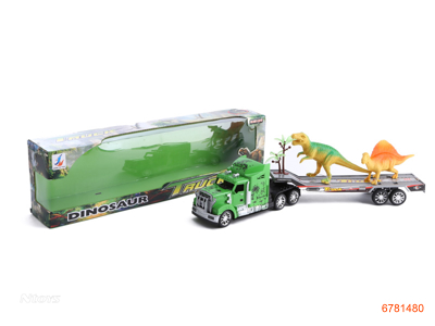 F/P TRUCK W/DINOSAUR 2PCS