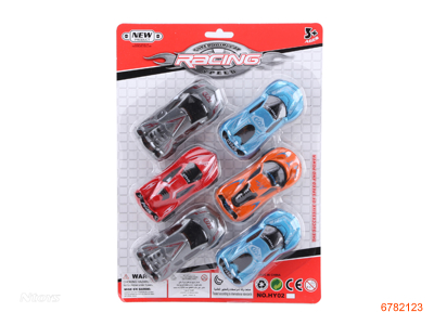 FREE WHEEL CAR 6PCS